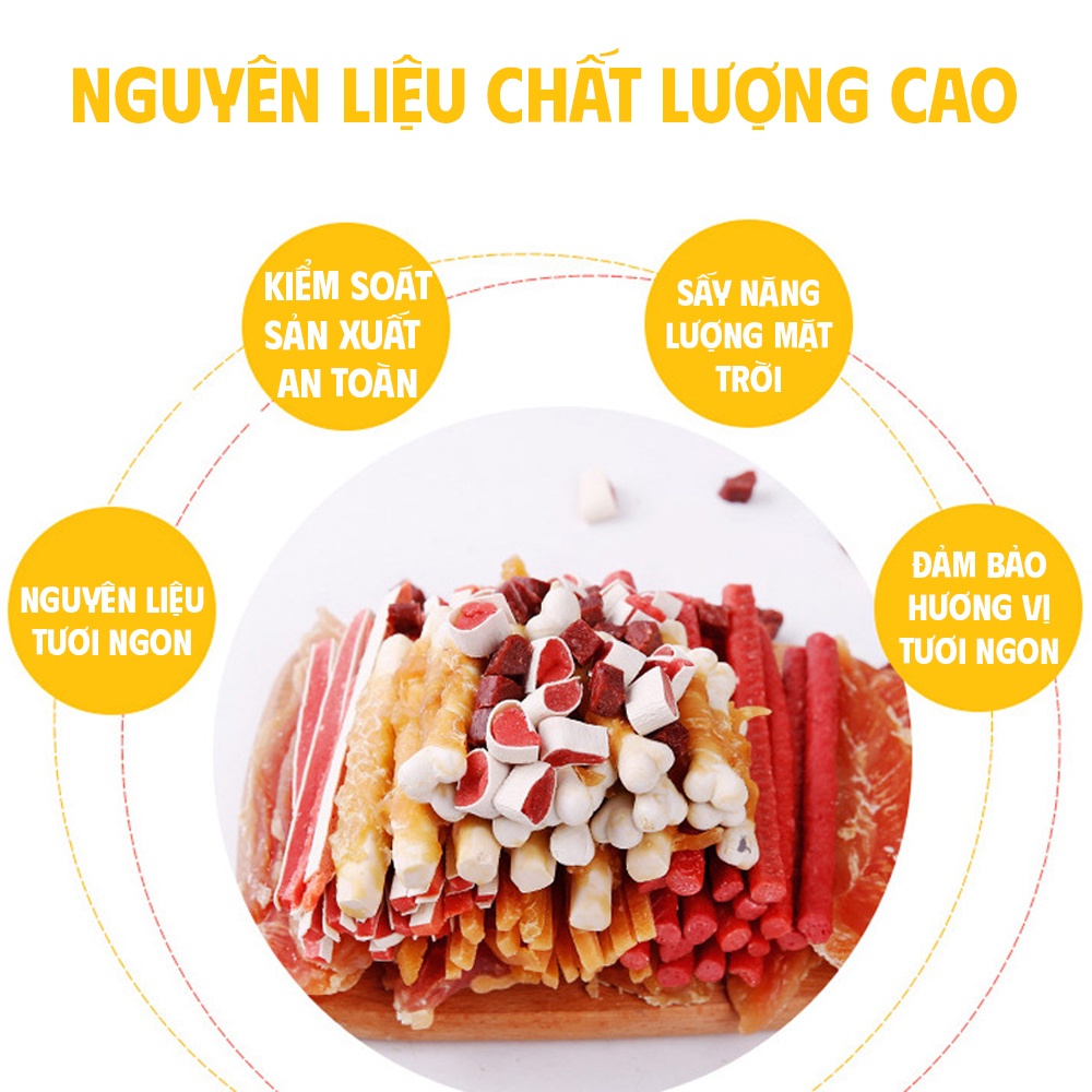 Bánh thưởng cho chó mèo mix 6 loại Oggy pet food
