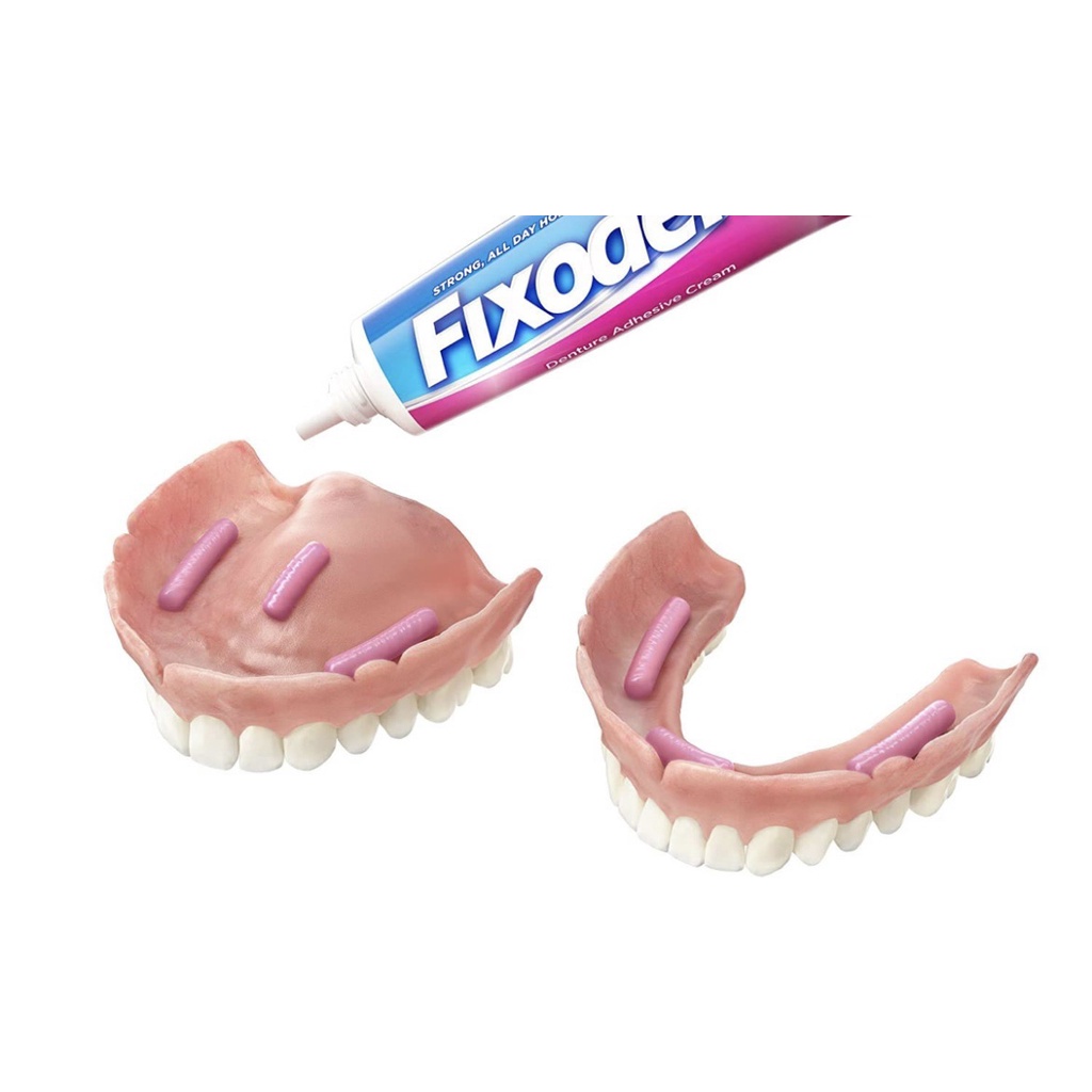 Keo dán hàm giả răng giả Fixodent Ultra max hold 62g