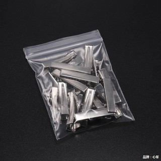 (Set 5) Kẹp mỏ vịt màu bạc, Phôi làm kẹp tóc handmade