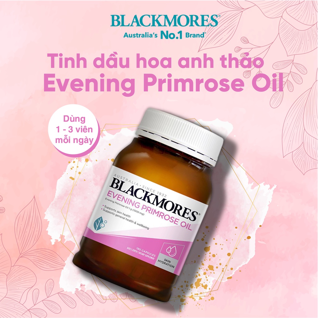 Viên uống Tinh dầu hoa anh thảo điều hòa nội tiết tố nữ Blackmores Evening Primrose Oil 190 viên