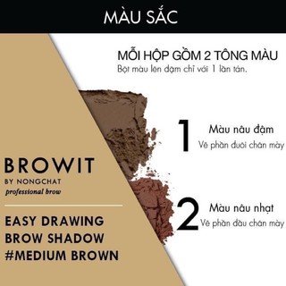 Bột tán mày, bột vẽ chân mày Nongchat