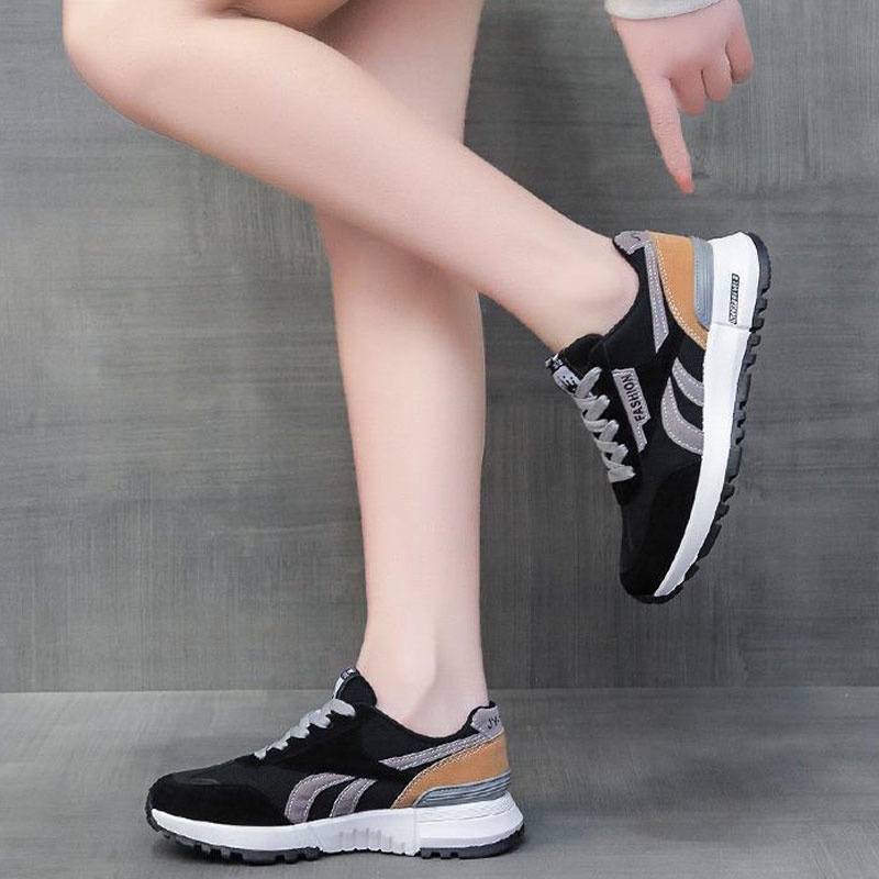 Giày Chạy Bộ Đế Phẳng Nhẹ Thoáng Khí Thoải Mái Phong Cách Cho Nam Và Nữ