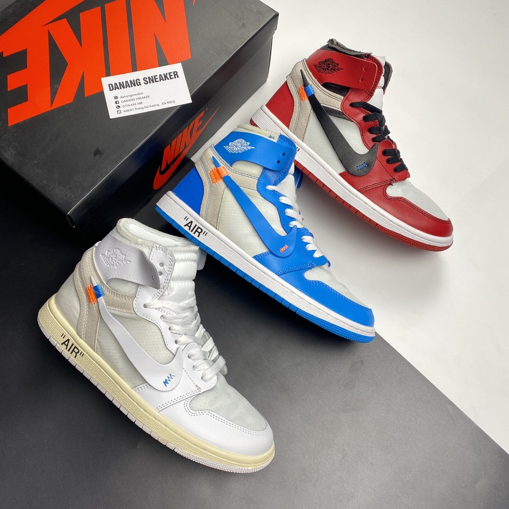 Giày Jordan 1 Offwhite Chicago/White/University Blue - GIAY DANANG | 1:1 chuẩn.