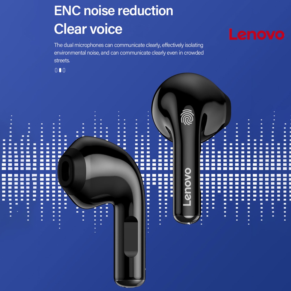 Tai nghe nhét tai LENOVO EJ-L LP12 kết nối bluetooth 5.3 âm thanh hifi giảm tiếng ồn dành cho Android