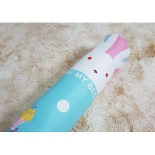 Gối ôm áo gối ôm kèm ruột gối ép hơi bông xơ kích thước 35x100cm mẫu thỏ trắng - drapbeding