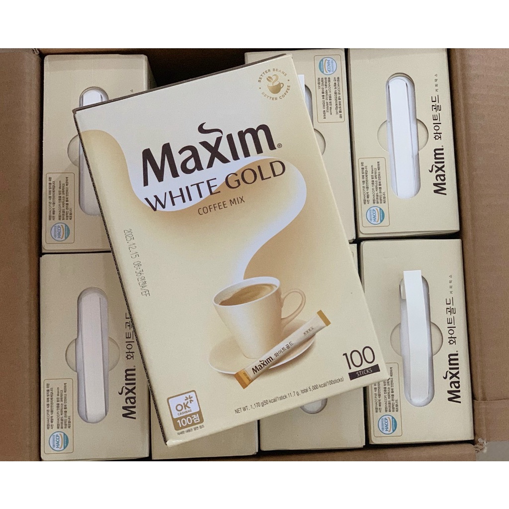 Cà Phê Maxim Hàn Quốc Hộp 100 gói