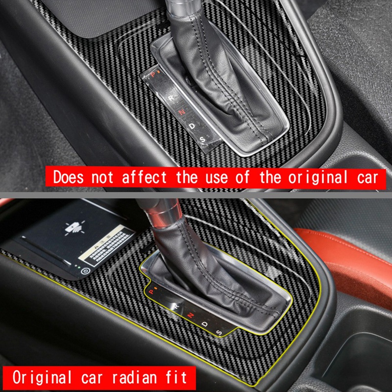 Miếng Dán In Họa Tiết Sợi Carbon Thay Thế Trang Trí Bảng Điều Khiển Cần Gạt Số Cho Honda HRV XRV XR-V HR-V 2022 2023 LHD