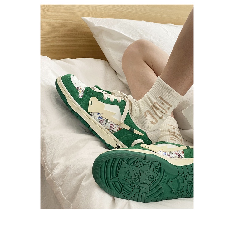 Giày Cat & Sofa Chính Hãng 🔴SIMPLE SNEAKER🔴 Giày Sneaker Cat&Sofa Flower Green Rose Xanh Lá Phong Cách Đường Phố AC227