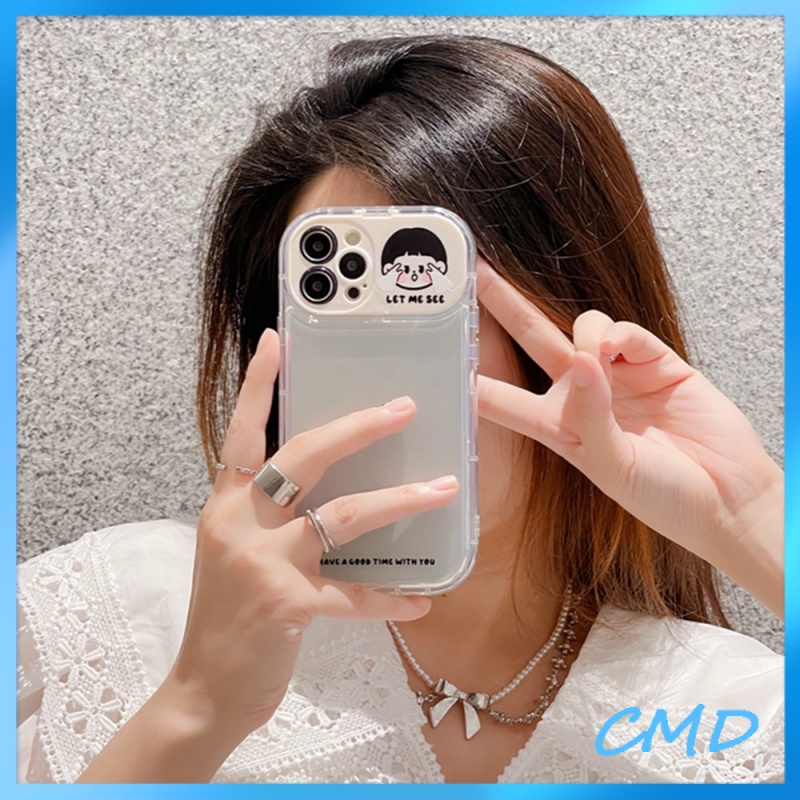 Ốp Lưng iPhone Camera Hoa Thỏ Hoa Tpu + Gương Trang Điểm Graffiti Các cặp đôi Có giá đỡ Gương trang điểm  Cho Iphone 7plus / 8plus / X / xs / xsmax / 11 / 12 / 13 / 14 / Plus / pro / pro max-5038
