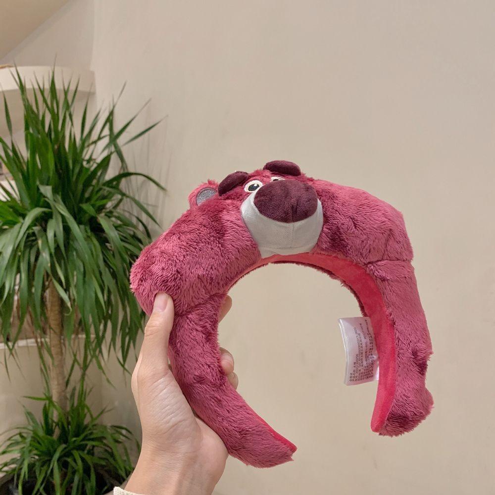 Băng Đô Cài Tóc Hình Gấu / Dâu Tây Bằng Lông Nhung Dễ Thương Xinh Xắn 1 #