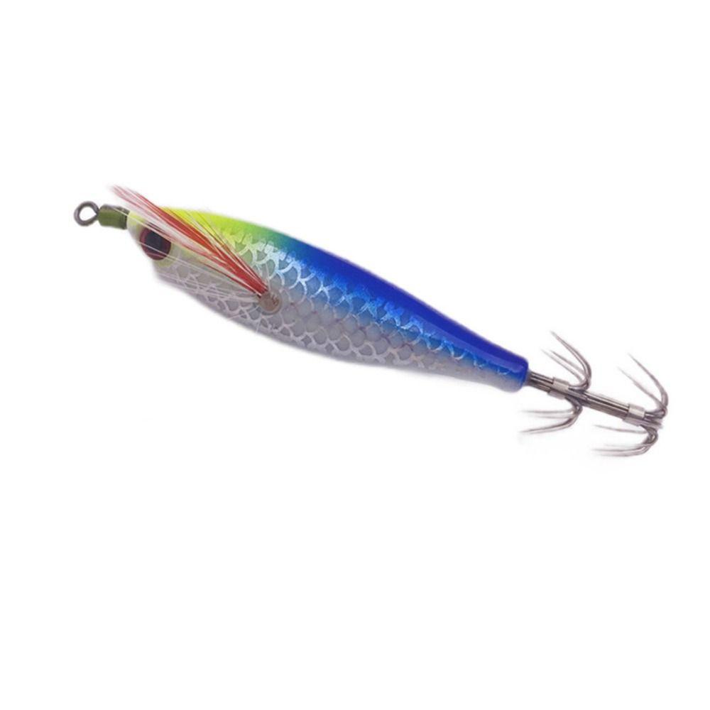 MUVAKO Mồi Câu Cá Giả Hình Tôm Bằng Gỗ Phát Sáng Sống Động