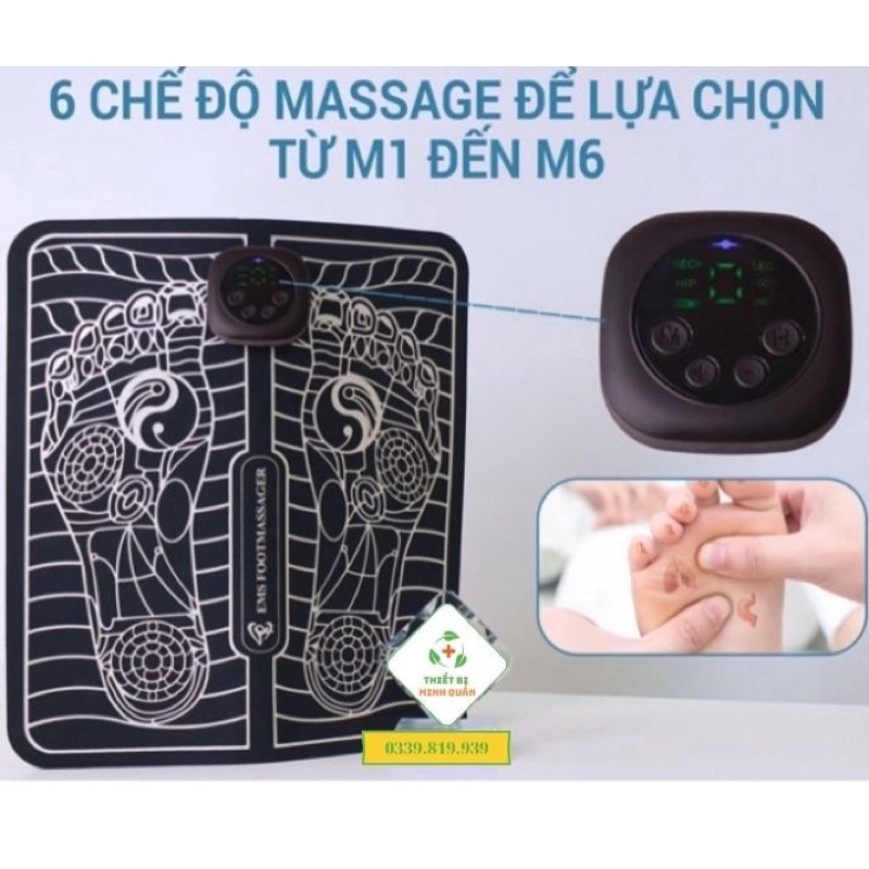 Máy massage bàn chân, Thảm massage chân, Nệm mát xa bàn chân, Máy massage chân EMS HM-C3