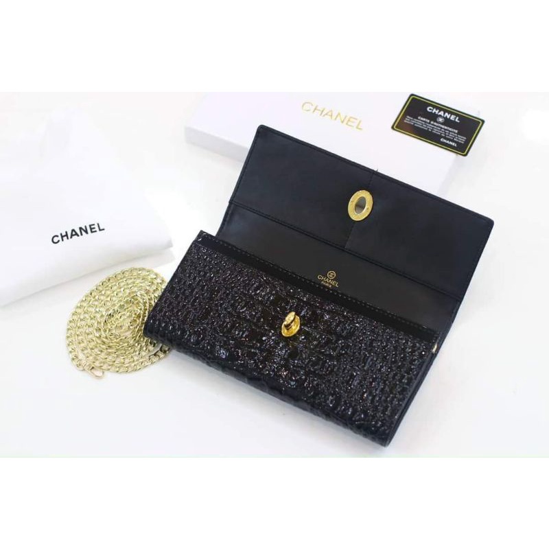 CLUTCH NỮ CHANEO CẦM TAY SANG CHẢNH KÈM DÂY ĐEO CHÉO FULL BOX