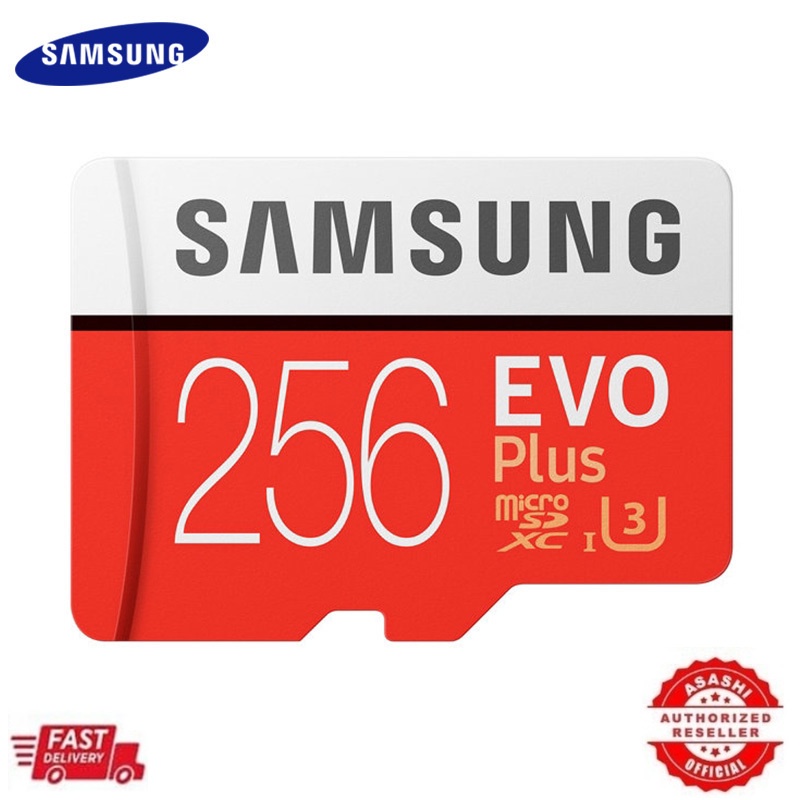 SAMSUNG Thẻ Nhớ Micro SD Tốc Độ Cao 256GB 128GB 100 MB / S Class 10 U3 TF UHS-I 64GB EVO PLUS