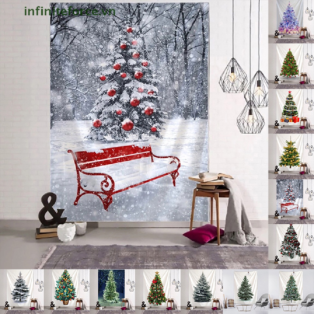 Thảm Treo Tường Trang Trí Chủ Đề Giáng Sinh 100 * 75CM