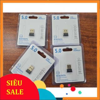 [V5.0] USB Bluetooth 5.0 cho PC -USB Bluetooth Máy tính kết nối 20m V5.0 [TIỆN DỤNG] (vinetshop9x)