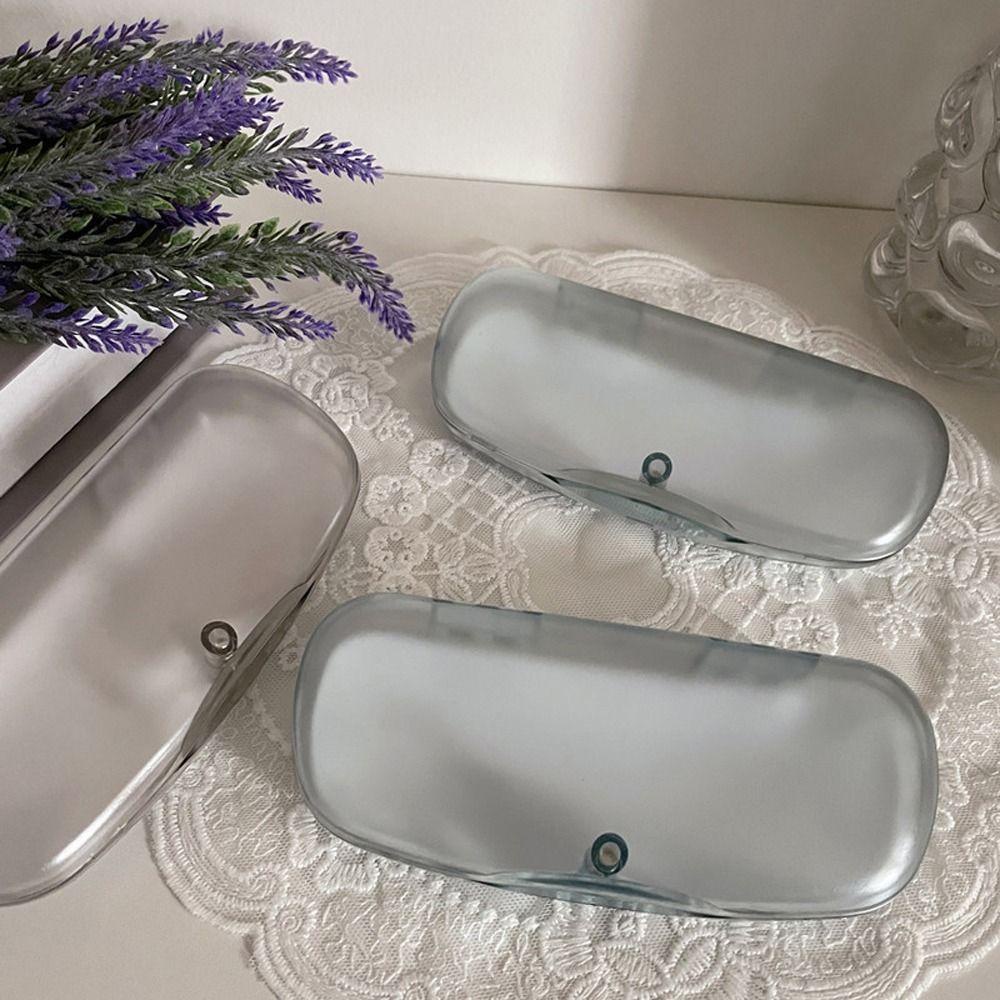 Hộp Đựng Bảo Vệ Mắt Kính Trong Suốt Phong Cách Nhật Bản Thanh Lịch Cho Nữ Ốp