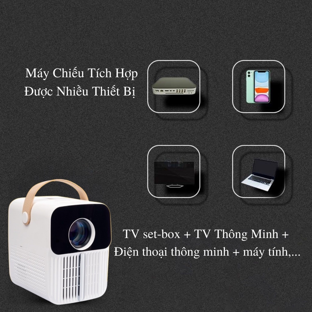 Máy Chiếu Mini BEECUBE Hệ Điều Hành Android + Kết nối Điện thoại + Full HD 1080 - Bảo Hành 12 Tháng