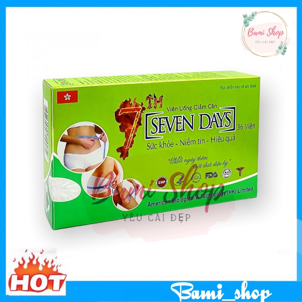 Viên giảm cân nhanh SEVEN DAYS - An toàn, hiệu quả giảm 2-4kg