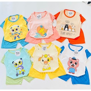 Combo 3 bộ cộc tay thun lạnh ( CHỌN SIZE KHÔNG CHỌN MẪU)