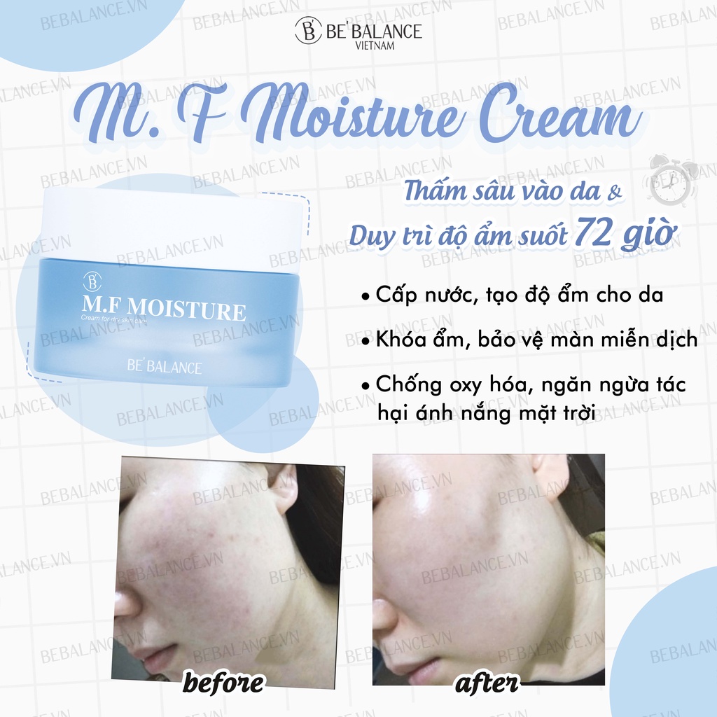 Kem dưỡng ẩm, Mềm mịn M.F Moisture Cream Be'Balance (50ml)