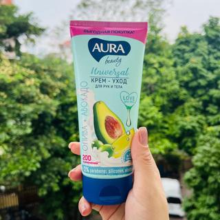 Kem body bơ Aura 200ml Chính Hãng Nga