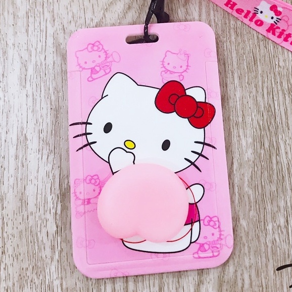 Thẻ tên học sinh 1.5F hình Hello Kitty - Chất liệu nhựa, siêu bền.