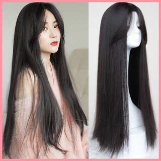 Tóc giả nguyên đầu thẳng mái layer Khami Beauty, dài 60cm