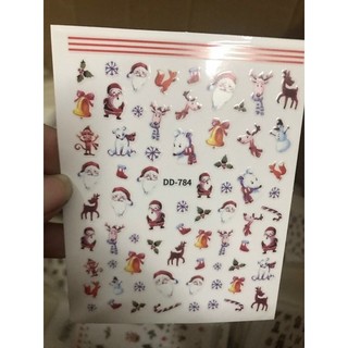 Ticker dán móng hình giáng sinh,noel (mẫu ngẫu nhiên nếu mẫu chọn hết)