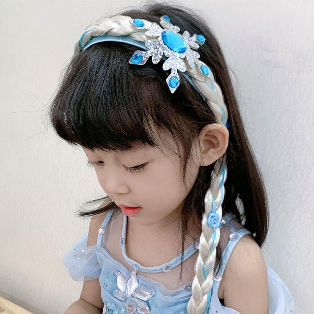 Băng Đô Cài Tóc Bện Hình Hoạt Hình Dành Cho Trẻ Em Hóa Trang