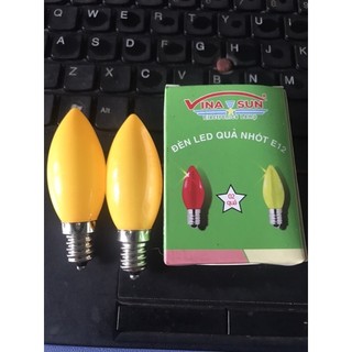 Cặp 2 bóng led đèn thờ ( Đỏ , Vàng)
