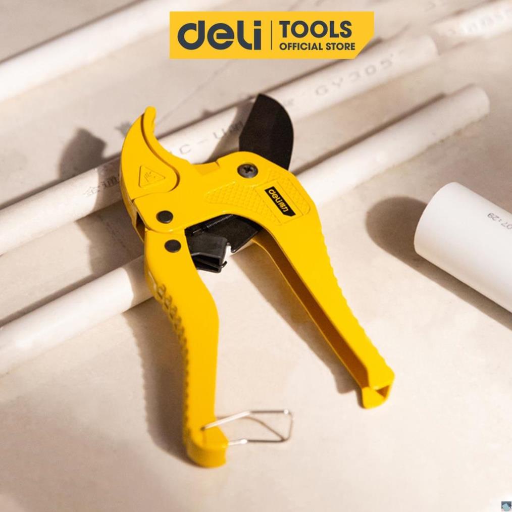 Kìm Kéo Cắt Ống Nhựa Deli Cao Cấp - Lưỡi Thép Hợp Kim Chất Lượng Cao, Sắc Bén, Siêu Bền - DL350042 .