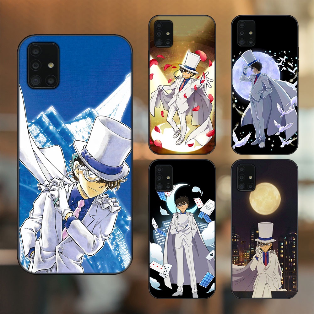 Ốp lưng Samsung A51, A71 viền đen in hình Kaito Kid Conan Magic Kaito