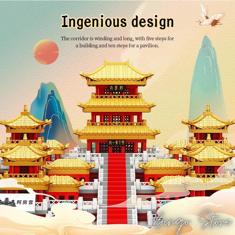 CUNG A PHÒNG  2964 CHI TIẾT- MÔ HÌNH LẮP RÁP CÁC CÔNG TRÌNH NỔI TIẾNG