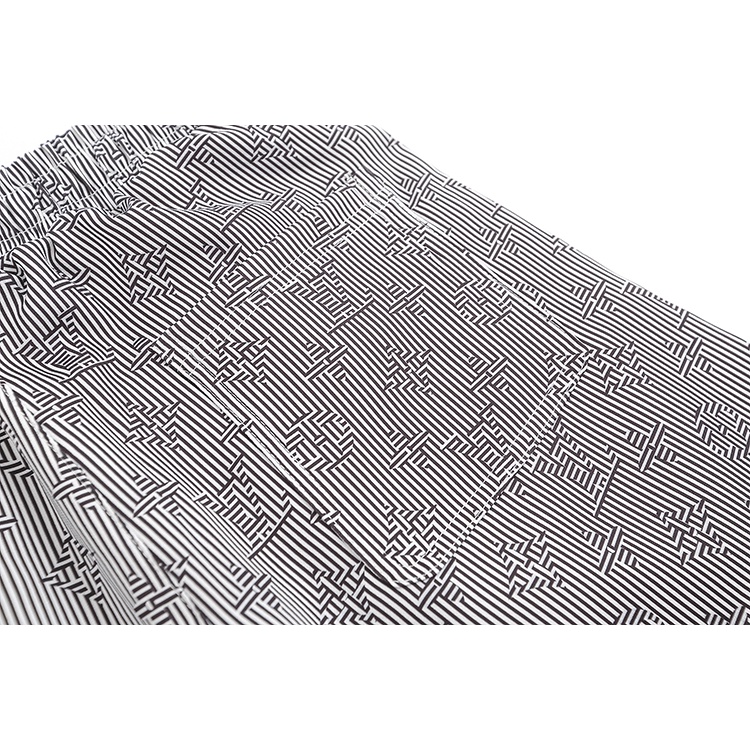 L &amp; * V-- Quần Short AOP Kẻ Sọc Dọc Biểu Tượng Logo Thời Trang Đường Phố Cao Cấp