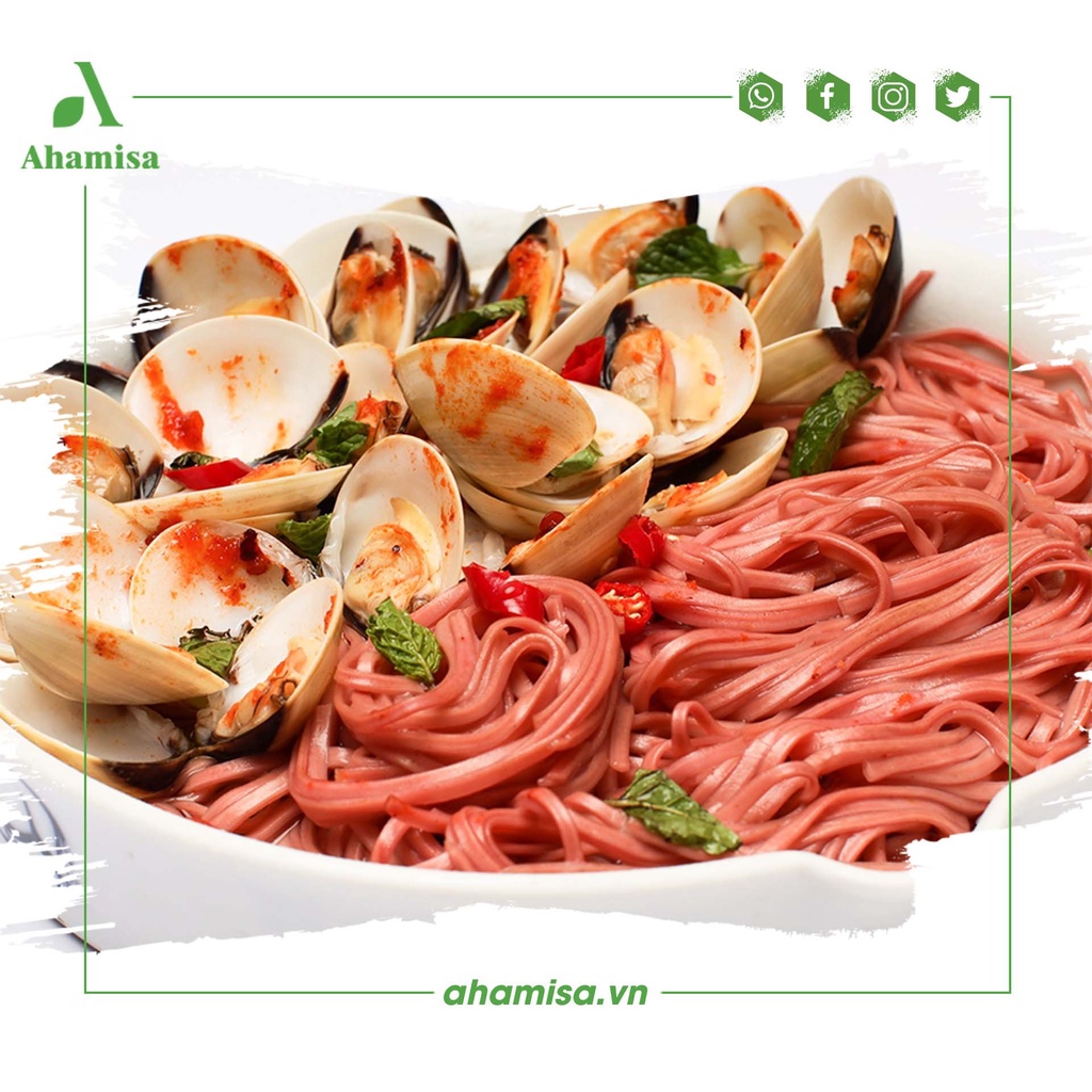 Combo Ngũ Sắc Mì Rau Củ Sạch Ahamisa, Mì Ăn Kiêng, Mì Rau Củ Cho Bé, Ăn Chay, Thực Dưỡng 1,2 KG