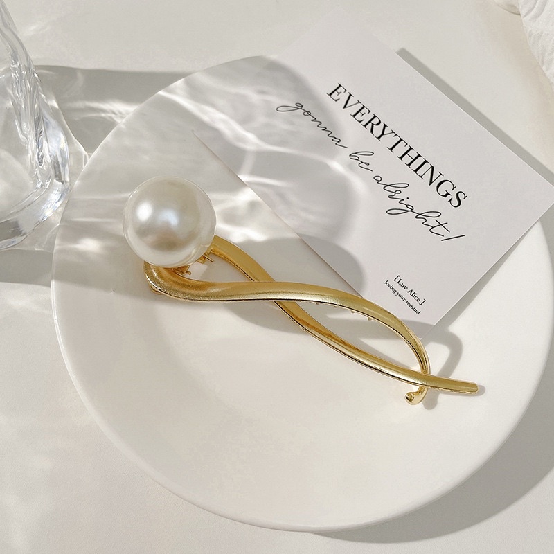 Kẹp tóc kim loại nữ phong cách hàn quốc tinh tế dạng bấm