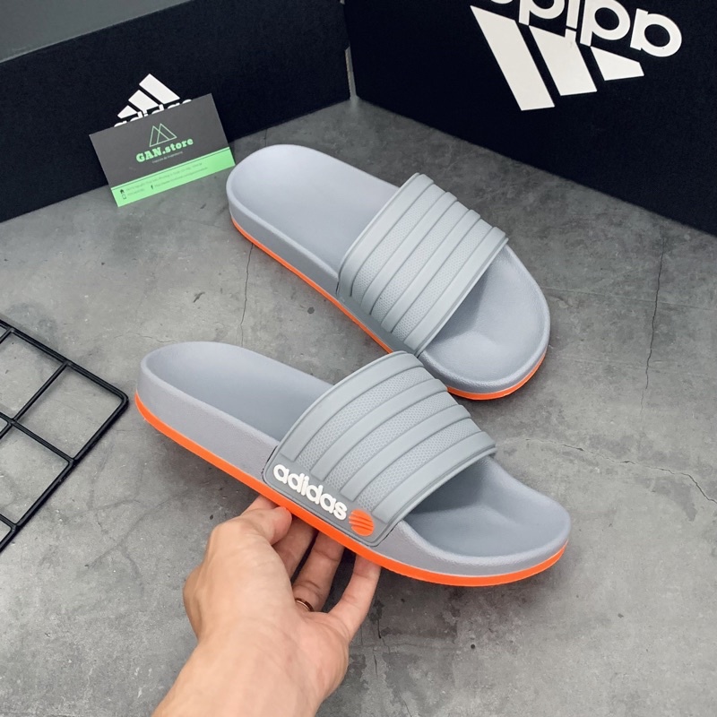 DÉP ADIDAS ADILETTE BÁNH MÌ ĐEN - Dép full box êm đẹp rạng ngời