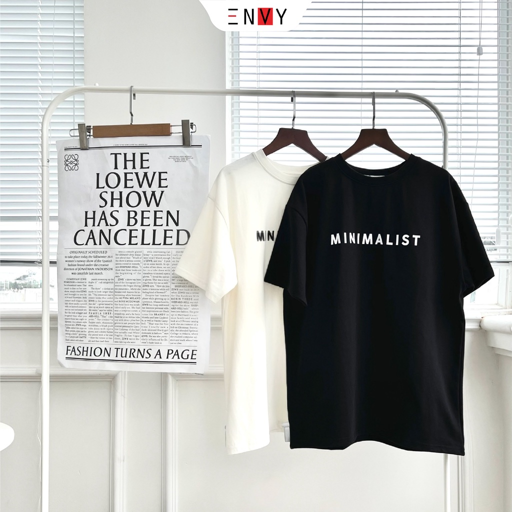 Áo thun unisex nam nữ MINIMALIST ENVY AT133 form rộng