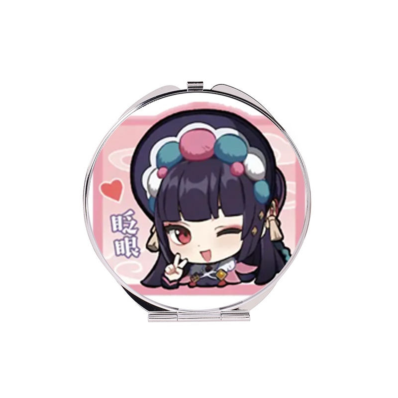 Gương in hình GENSHIN IMPACT ver CHỮ NHẬT CHIBI game anime chibi dễ thương tiện lợi quà tặng độc đáo