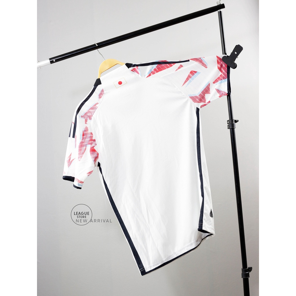 Bộ quần áo đội tuyển nhật leaguestore sân khách 22/23 - áo đá bóng màu trắng vải thái dệt mịn form âu