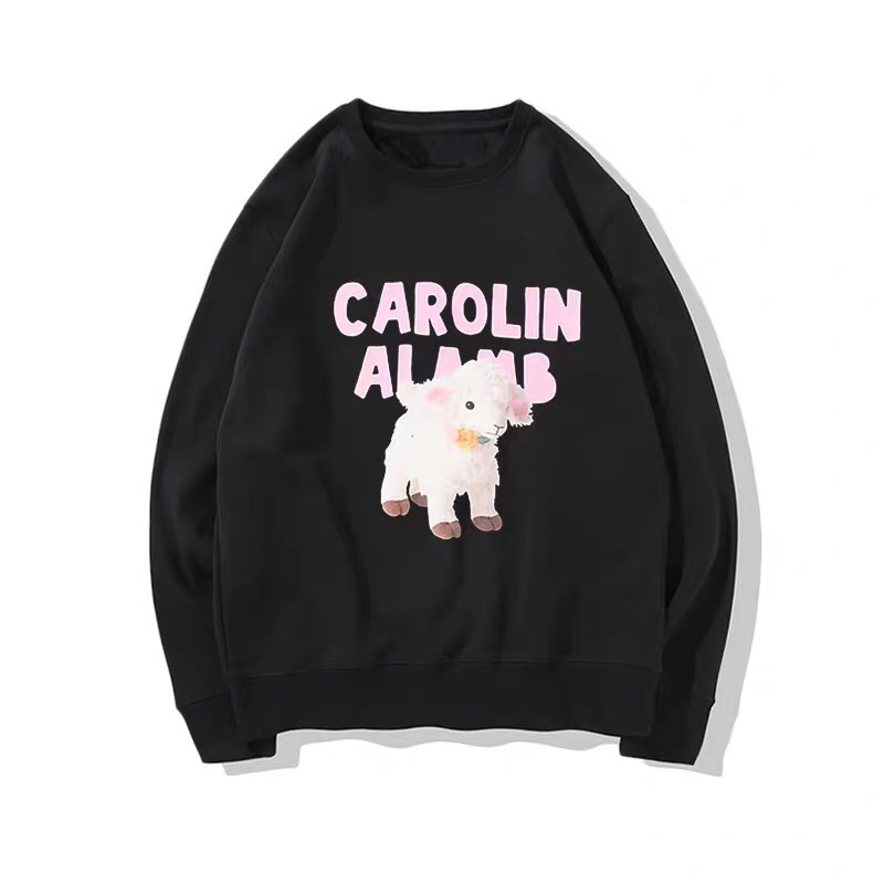 Áo sweater cừu Carolin Unisex - Nỉ bông form rộng tay bồng bánh bèo cá tính đường phố ulzzang