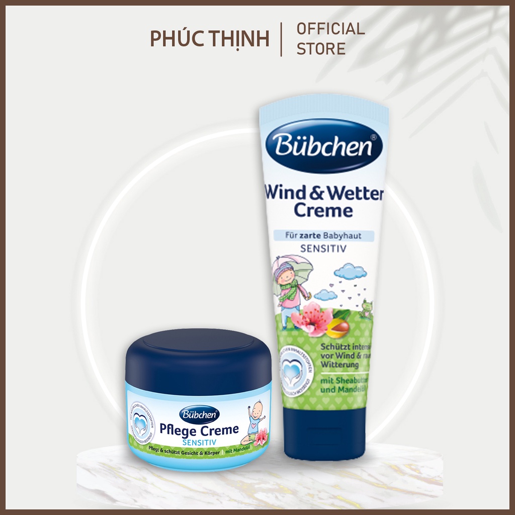 Kem dưỡng ẩm, Kem nẻ cho bé Bubchen Wind & Wetter sensitiv Đức PTH011