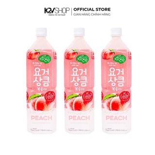 [Combo 3] Nước Ép Lợi Khuẩn Vị Đào Woongjin 1.5L - K2V Shop