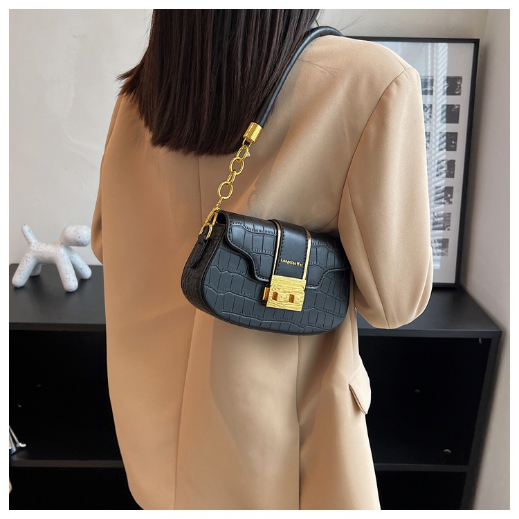 Túi Kẹp Nách Đeo Chéo Vân Rắn Khóa Miu Sang Chảnh Cao Cấp PK 430