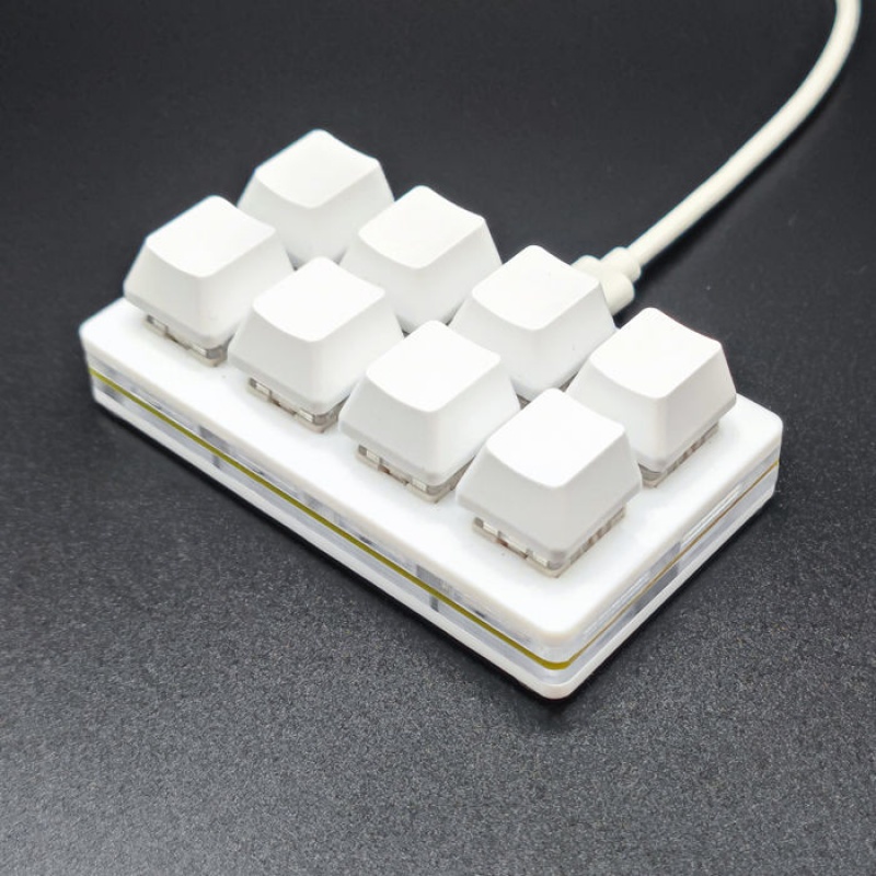 Bàn Phím Cơ 8 Phím Mini Một Nút Bấm Hỗ Trợ Chơi Game OSU