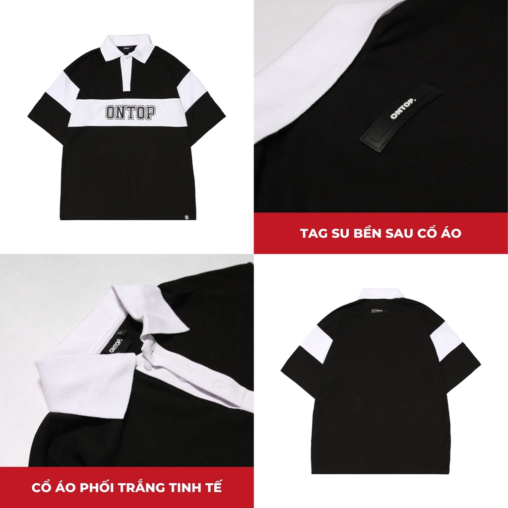 Áo polo form rộng nam nữ basic local brand ONTOP