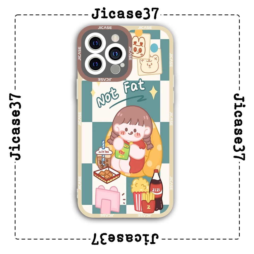 Ốp lưng iphone cạnh vuông Jicase not fat 6plus/6s/6splus/7/7plus/8/8plus/x/xs/11/12/pro/max/plus/promax