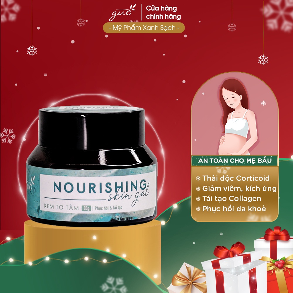 Kem Phục Hồi Thải Corticoid Cho Bà Bầu Tái Tạo Collagen, Làm Dịu Da- Nourishing Skin Gel GUO 30gr