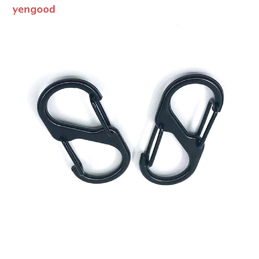 Móc Khóa Chữ S Mini Bằng Thép Không Gỉ Tiện Lợi Khi Đi Cắm Trại